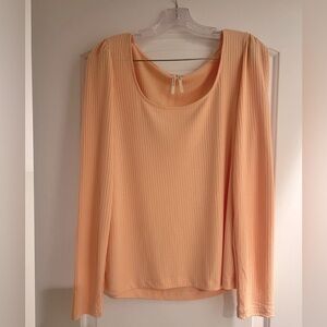 Free People by Anthropologie
Size large 
Peach/tan color